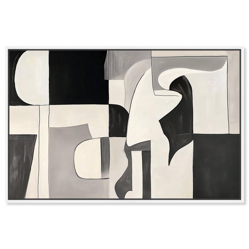 Shadow Play II Canvas by Art Remedy - 24" x 16" - White