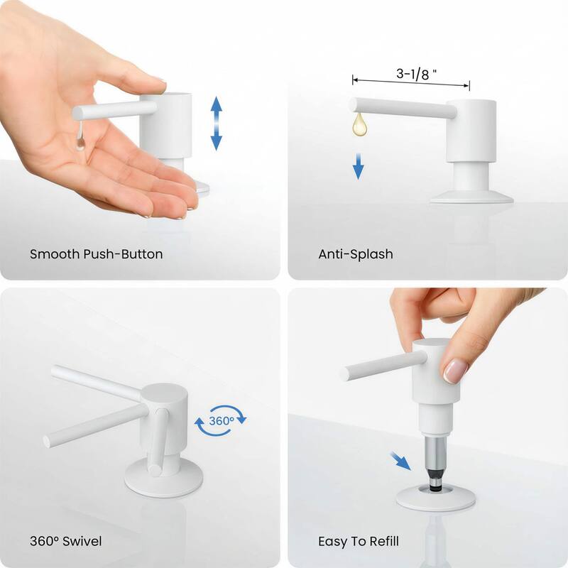 Kitchen Lead Free Solid B rass Construction Soap Dispenser