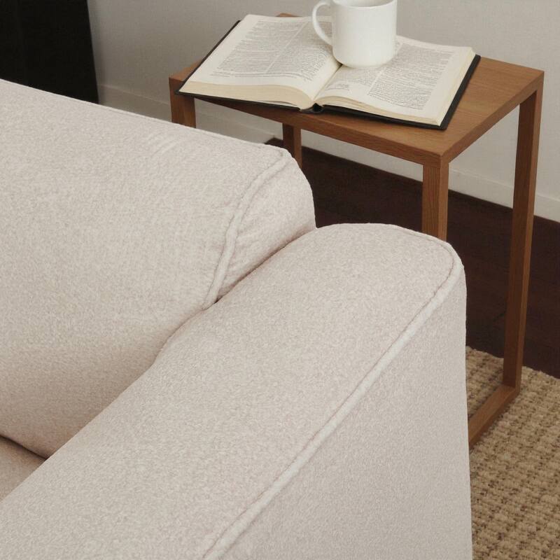 122" Luxury Velvet 4-Seater Sofa with Pure Sponge Cushions, Detachable Ottoman and 3 Throw Pillows for Living Room