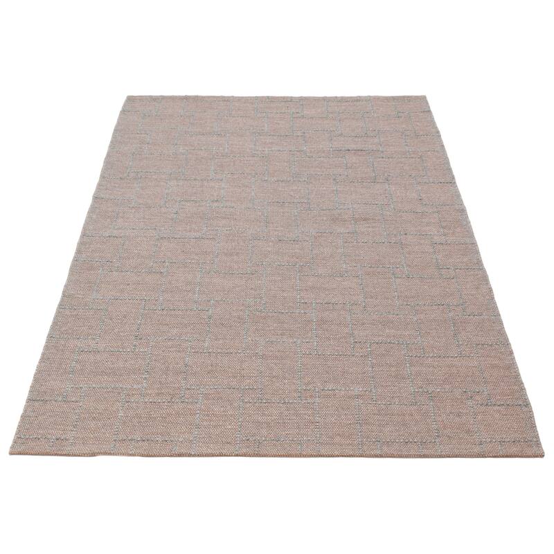 ECARPETGALLERY Braid weave Sienna Taupe Wool Rug - 6'0 x 9'0