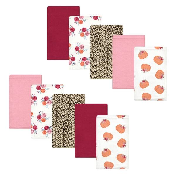 slide 1 of 1, Hudson Baby Infant Girl Cotton Flannel Burp Cloths, Cutest Pumpkin, One Size - Cutest Pumpkin - One Size One Size - Cutest Pumpkin