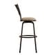 preview thumbnail 6 of 7, Avalon Scroll Adjustable Swivel Stool (Set of 3) by iNSPIRE Q Classic