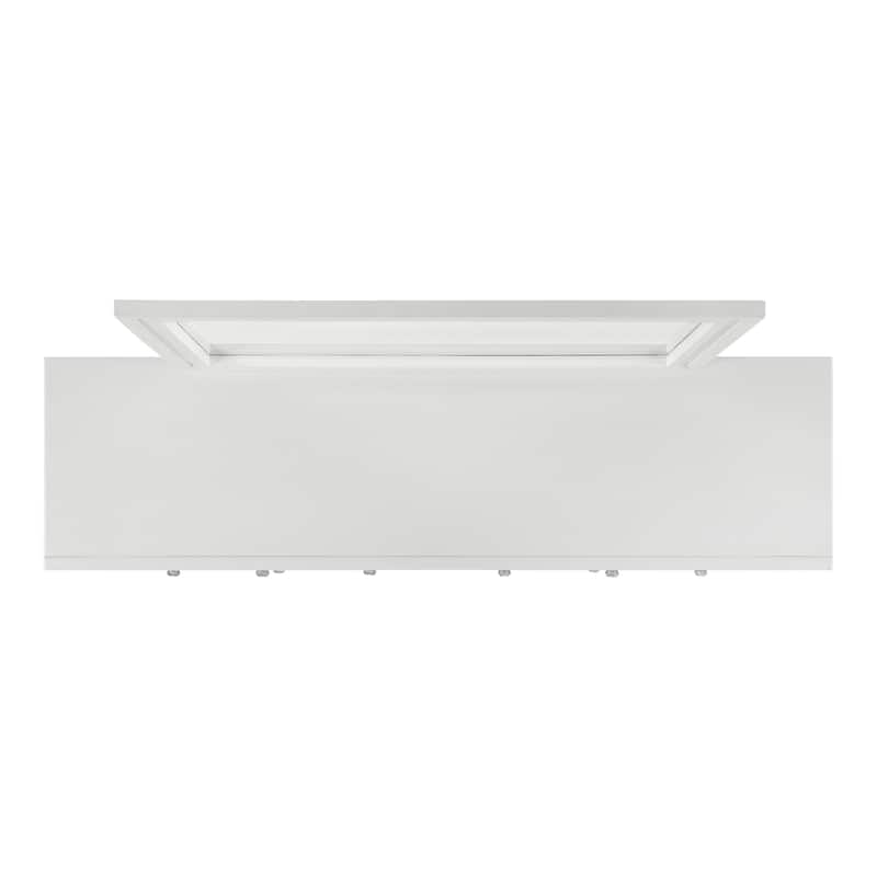 Furniture of America Watella Modern 2-Piece White Solid Wood 6-Drawer Dresser and Mirror Set