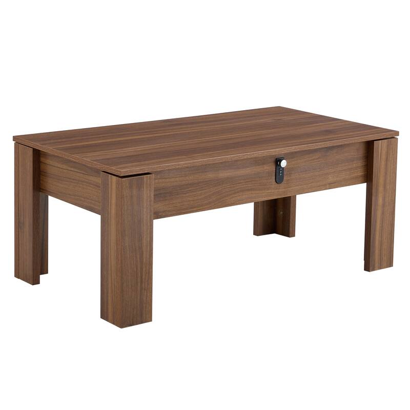 Multi-Functional Mdf Coffee Table With Password Lock