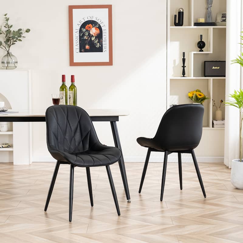 Upholstered Dining Chairs Set of 2 Modern Kitchen Chairs