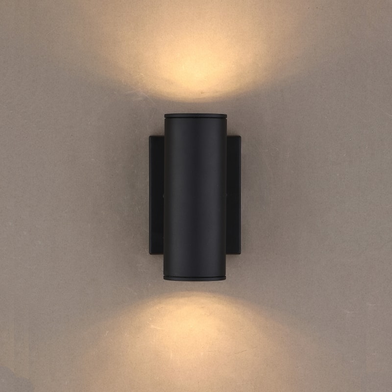 Chiasso Clear Glass Aluminum 2-light LED Outdoor Wall Lantern