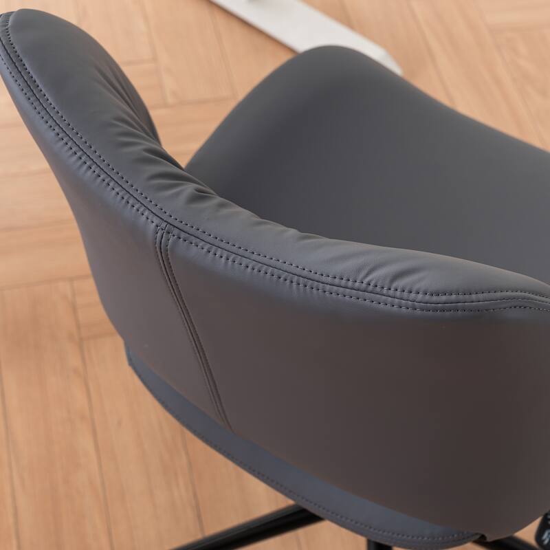 Swivel Armless Ergonomic Office Chair with Wheels