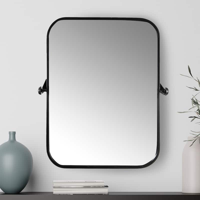 Metal Framed Pivoting Wall Mirror