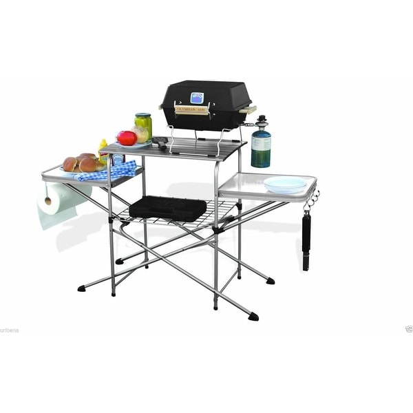 Camco cDeluxe Folding Grilling Table Grill Table for Camp Chefs Aluminum. Opens flyout.