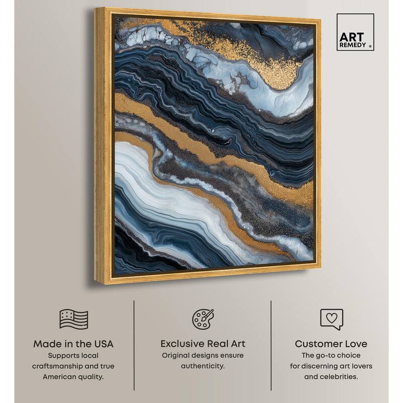 Acrylic Flow I Canvas by Art Remedy