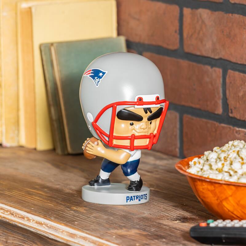 NFL Team Lil Big Head Resin Indoor/Outdoor Garden Desk Statue - New England Patriots