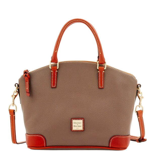Dooney & Bourke Pebble Grain Charli Satchel (Introduced by Dooney & Bourke at $228 in Jul 2016) - Elephant