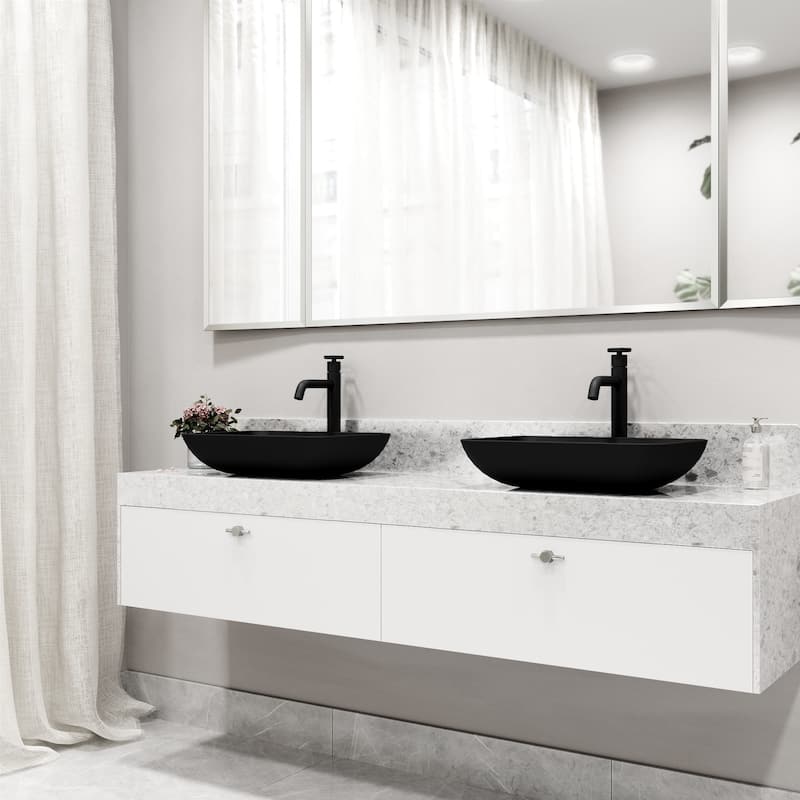 VIGO Ruxton 12" H Single Handle Single Hole Bathroom Vessel Faucet