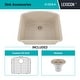 preview thumbnail 6 of 5, Lexicon Platinum 2321D Quartz Composite Single Bowl Kitchen Sink