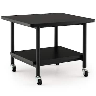 Gymax Printer Stand w/ Storage Under Desk Printer Table w/ 4 Wheels - See Details