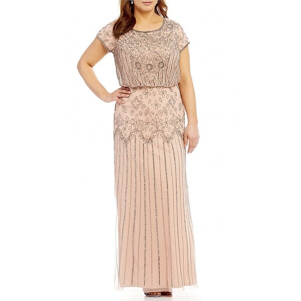 adrianna papell plus gowns