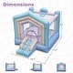 preview thumbnail 5 of 20, Gymax Kids Bounce House w/ Slide Basketball Rim Inflatable Basketball