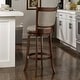 preview thumbnail 6 of 49, Verona Panel Back Linen Swivel 29-inch High Back Bar Stool by iNSPIRE Q Classic