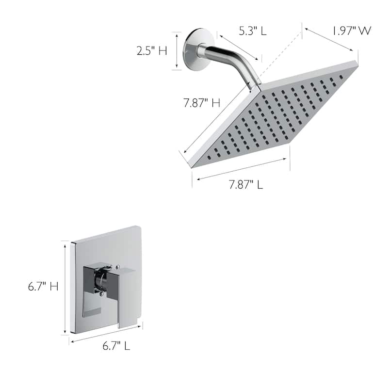 Design House 594499 Karsen II Shower Trim with Valve
