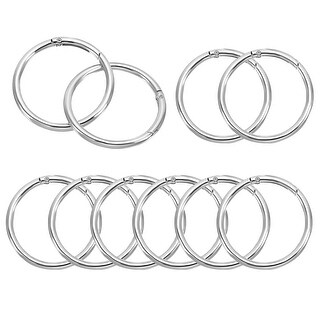 Spring Snap Key Ring OD Spring O Rings, Metal Round Clasp Clip Trigger Snap Spring Keyrings ...