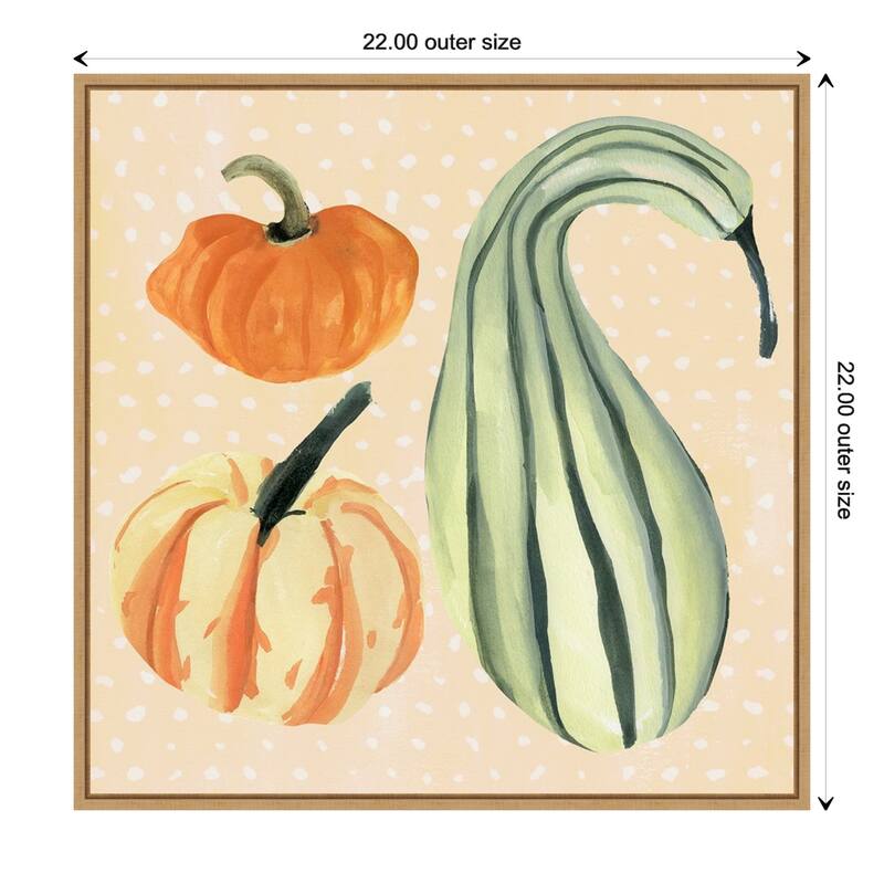Amanti Art Decorative Gourd III Framed Canvas Wall Art Bed Bath