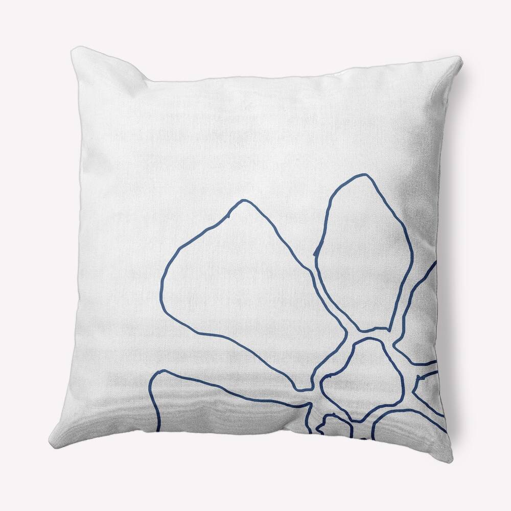 Petal Lines Decorative Throw Pillow
