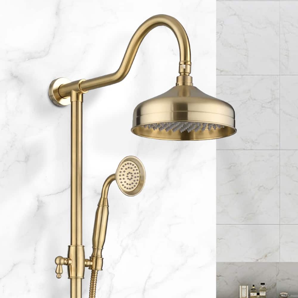 YASINU Vintage 8 inch Rain Shower Head Shower System