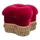 preview thumbnail 36 of 41, Ellen Performance Fabric Clover Tufted Ottoman Stool by Jennifer Taylor Home