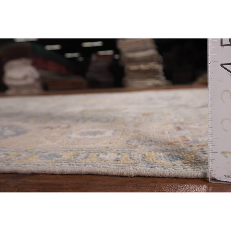 Oriental Vegetable Dye Oushak Turkish Area Rug Handmade Wool Carpet - 5'11"x 8'10"