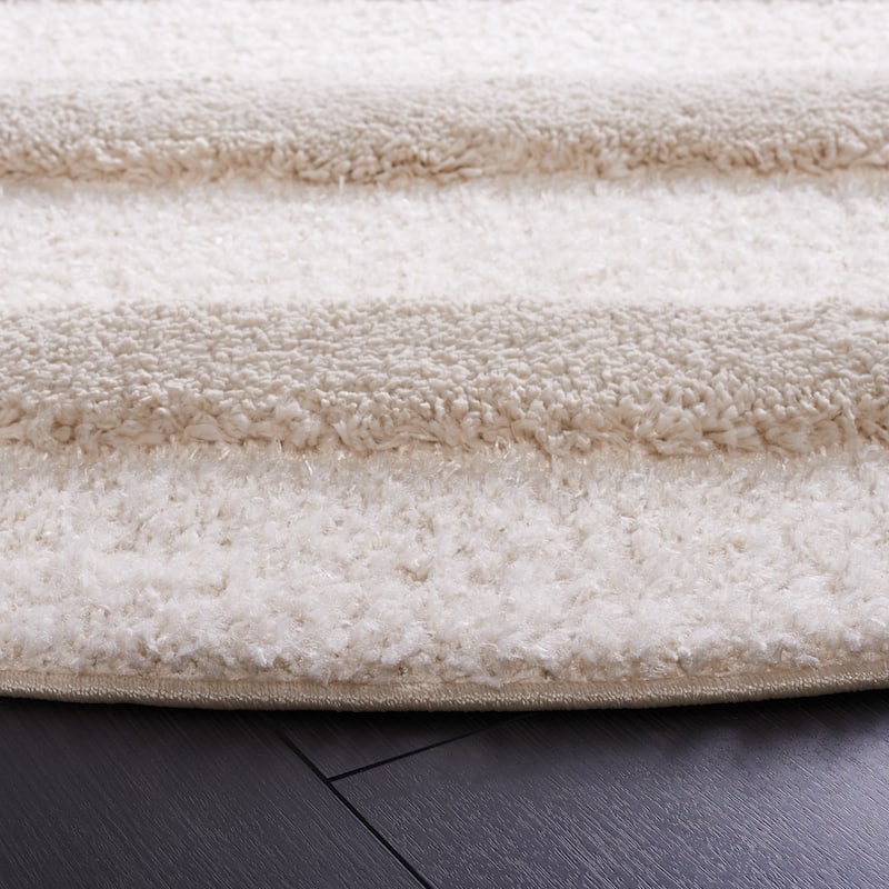 SAFAVIEH Hi-Lo Shag Agista Modern Stripe 1.6-inch Thick Rug