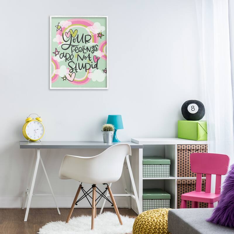 Stupell Your Feelings Are Not Stupid Framed Giclee Art Design By Mandy Ford Art + Illustration
