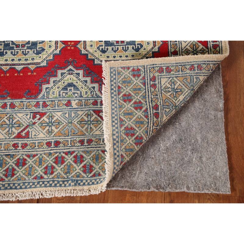 Kazak Accent Rug Hand-Knotted Wool Carpet - 3'5"x 4'10"