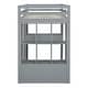 preview thumbnail 8 of 10, Twin Size Loft Bed with Large Shelves, Writing Desk and LED Light