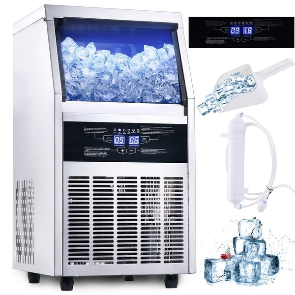 150lbs Electactic Commercial Ice Maker Machine for Restaurant Bars Home  Offices