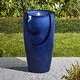 preview thumbnail 128 of 150, Glitzhome Oversized LED Lighted Ceramic Pot Floor Fountains for Outdoor Garden 30"H - Cobalt Blue