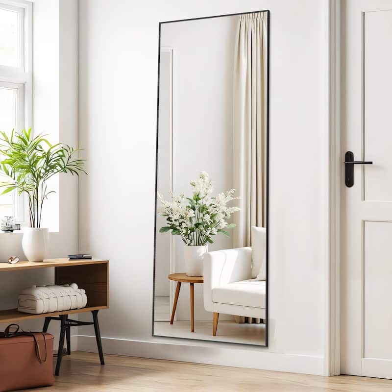Mirror Full Length, Upgraded 21"x64" Body Wall Mirrors with Shatter-Proof Glass, Floor Standing, Hanging or Leaning