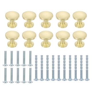 Cabinet Knobs, Zinc Alloy Round Solid Dresser Drawer Knobs for Modern ...