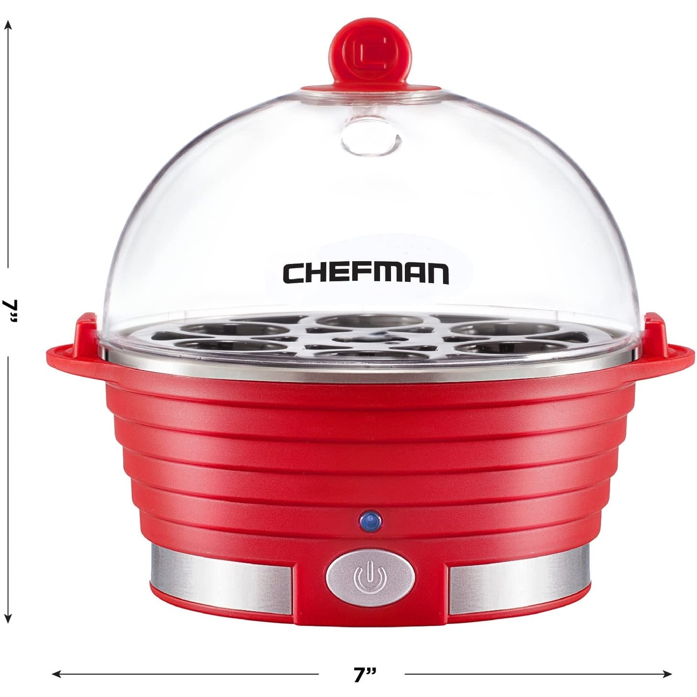 ChefmanundefinedElectric Egg Cooker Boiler, Quickly Makes 6 Eggs, BPA-Free,  Red - Bed Bath & Beyond - 32690792