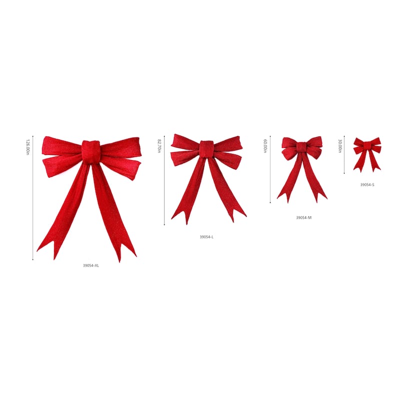 Lighted Red Bow In/Outdoor Christmas Decor
