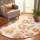 preview thumbnail 11 of 10, SAFAVIEH Handmade Blossom Roseanna Modern Floral Wool Rug 4' Round - Grey/Red - Round