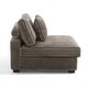 preview thumbnail 11 of 64, 35.7" W Plush Corduroy Upholstered Armless Modular Sofa Chair