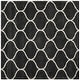 preview thumbnail 70 of 164, SAFAVIEH Hudson Shag Ogee Trellis 2-inch Thick Area Rug 3' Square - Dark Grey/Ivory - Square