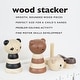 preview thumbnail 2 of 3, Wee Gallery Wooden Stacker - Panda