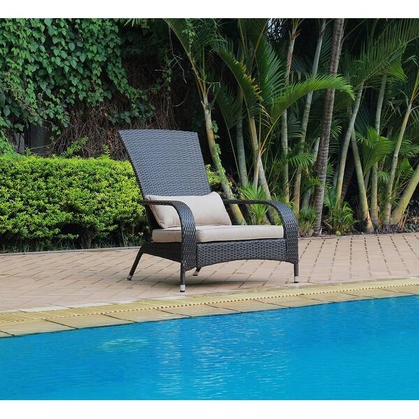 Shop Pentana Resin Wicker Outdoor Lounge Chair With Cushions On Sale Overstock 31719625