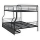 preview thumbnail 8 of 16, XL Over Queen Metal Bunk Bed with Storage Drawers