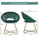 preview thumbnail 29 of 28, Costway Modern Velvet Accent Chair Upholstered Vanity Chair w/Golden - See Details