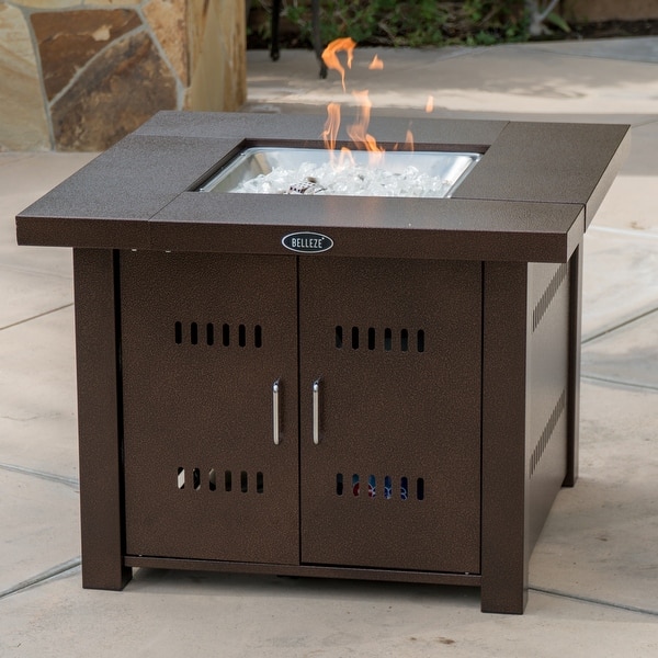 Shop Belleze Outdoor Patio Heaters 40 000btu Lpg Propane Fire Pit