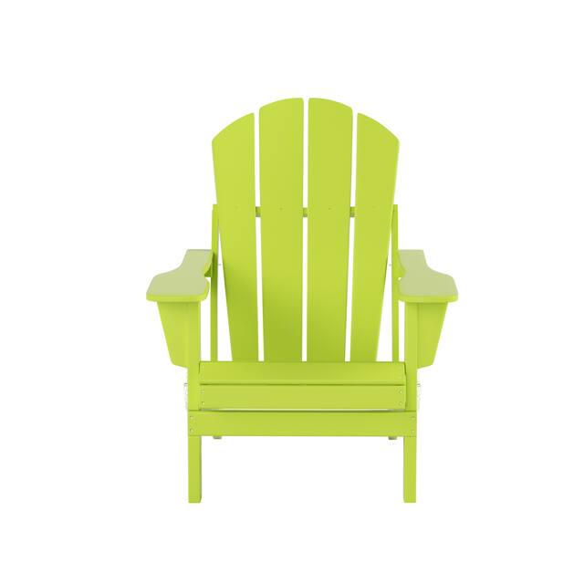 Laguna Folding Poly Eco-Friendly All Weather Outdoor Adirondack Chair
