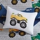 preview thumbnail 9 of 12, Intelligent Design Kids Gavin Monster Truck Reversible Quilt Set with Throw Pillow