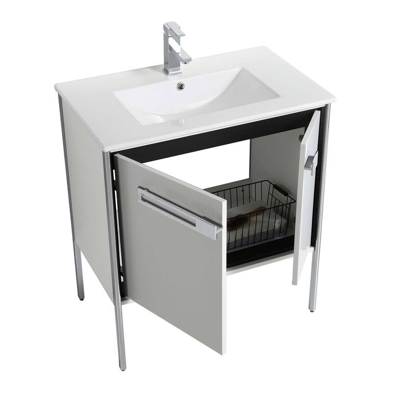 Fine Fixtures Oakville Bathroom Vanity with White Ceramic Sink